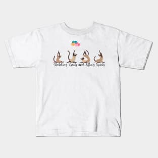 Siamese Cat Yoga Kids T-Shirt